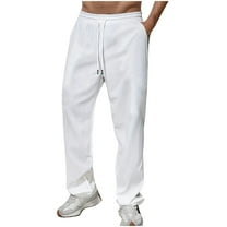 Maean Mens Sweatpant Causal Straight Leg Loose Jogger Sweat Pant Elastic Waist Drawstring with Pockets