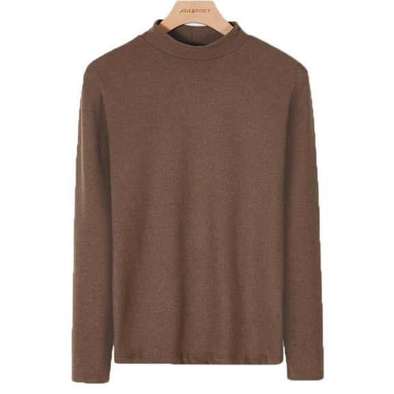 Maean Mens Thermal Top Mock Neck Layer Shirts Long Sleeve Basic Warm Turtleneck Pullover Undershirts