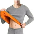 thumbnail image 1 of Maean Mens Thermal Tops Fleece Lined Crew Neck Pullover Fall Winter Warm Base Layer Underwear Shirts, 1 of 2