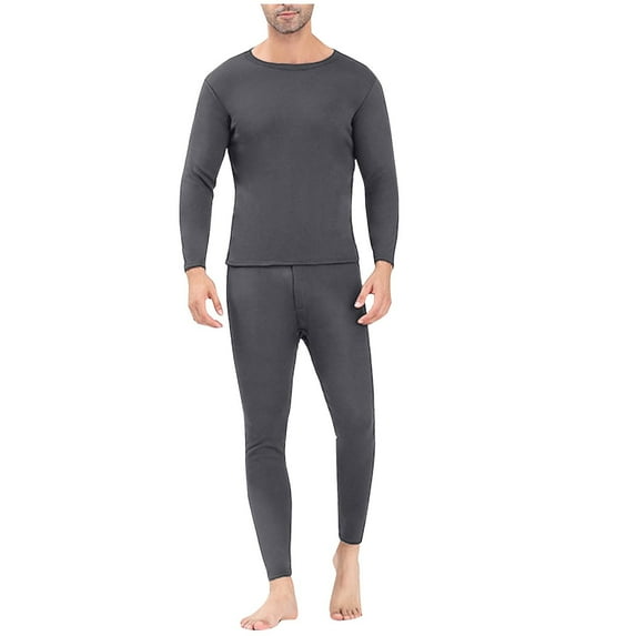 Maean Mens Thermal Underwear Set with Lightweight Soft Fleece Lined Long Pants Sets for Base Layer