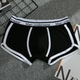 thumbnail image 1 of Maean Mens Trunks Underwear Cotton Boxer Briefs Short Leg Comfort Breathable Underpants, 1 of 4