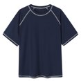 thumbnail image 1 of Maean Mens Tshirts Baggy Oversized Causal Streetwear Tee Summer Crew Neck Loose Shirts for Men S-3XL, 1 of 2