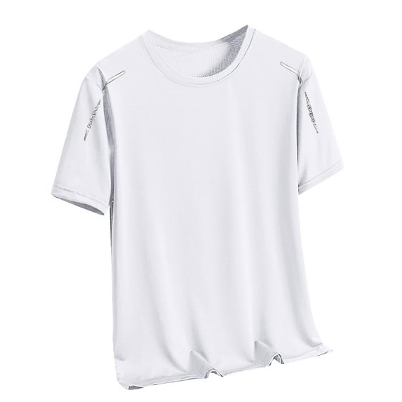 Maean Mens Workout Tee Quick Dry Short Sleeve Shirts Lightweight Breathable Crew Neck Athletic Tshirts