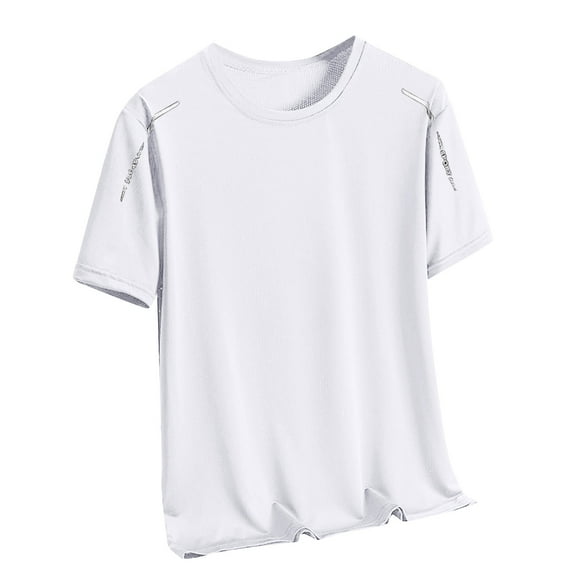 Maean Mens Workout Tee Quick Dry Short Sleeve Shirts Lightweight Breathable Crew Neck Athletic Tshirts