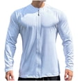 thumbnail image 1 of Maean Mens Zip up Athletic Shirts Jackets Lightweight Breathable Long Sleeve for Hiking Running, 1 of 4