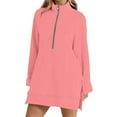 thumbnail image 1 of Maean Oversize Sweatshirt for Womens Quarter Zipper Baggy Long Sleeve Fall Winter Casual Sweatshirts Clothes, 1 of 7