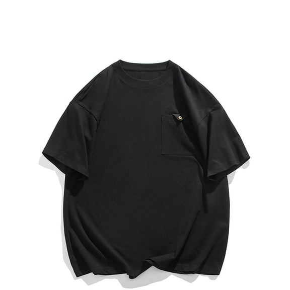 Maean Oversized Shirts for Mens Short Sleeve Loose Tee with Pockets Summer Causal Men Tshirts M-5XL