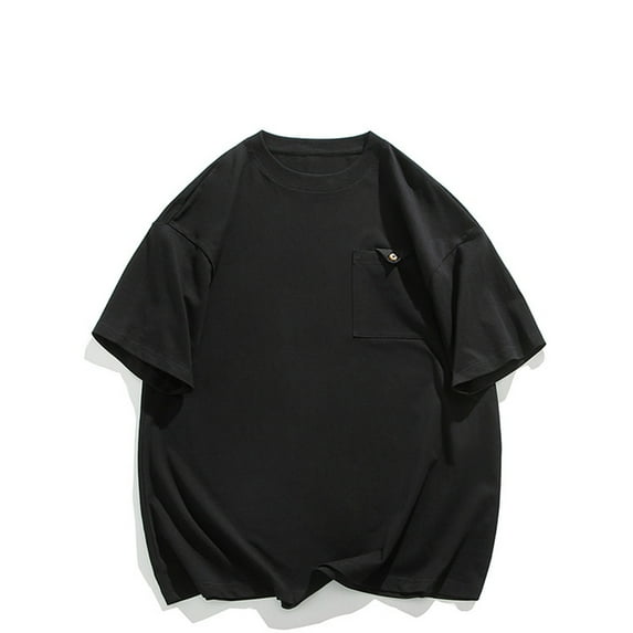 Maean Oversized Shirts for Mens Short Sleeve Loose Tee with Pockets Summer Causal Men Tshirts M-5XL