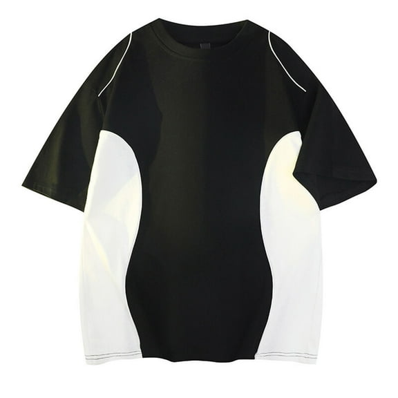 Maean Oversized Shirts for Mens Short Sleeves Casual Streetwear Baggy Tee Tops 2025 Summer Trendy