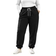 thumbnail image 1 of Maean Plus Size Sweatpants for Cargo Pants Drawstring Elastic Waist Casual Joggers Sweatpant with Pockets, 1 of 6