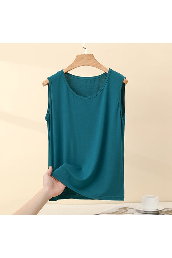 Plus Size Vest for Women Pajama Sleeveless Shirts Loungewear Sleepwear Pjs Shirt Tops M-4XL