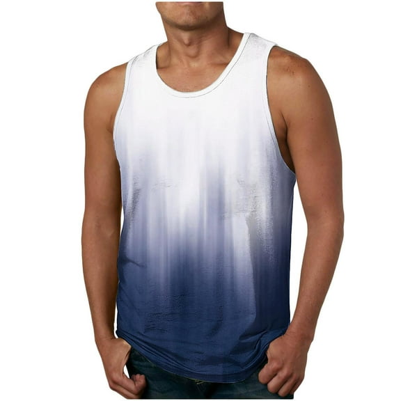 Maean S-4XL Big and Tall Tank Tops for Mens Sleeveless Trendy Fashion Summer Loose Lightweight Shirts