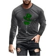 thumbnail image 1 of Maean St Patricks Day Shirt for Men Long Sleeve Fashion T-Shirt Mens Big and Tall Tops Clothes, 1 of 5