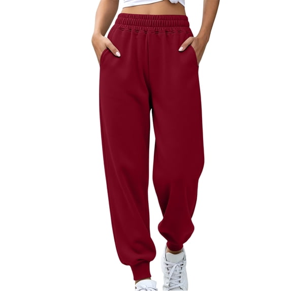 Maean Sweatpants for Womens Jogger Sweat Pant Elastic Waist Running Lounge Pant Workout Athletic with Pockets