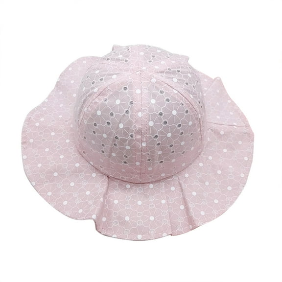 Maean Toddler Baby's Hat Wide Brim UV Protection Sun Hat with Strap Baby Boys Girls Summer Bucket Hat