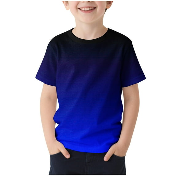 Maean Toddler Kids Tshirts Boys Summer Short Sleeve Casual Tee Color Trendy Loose Shirts Clothes