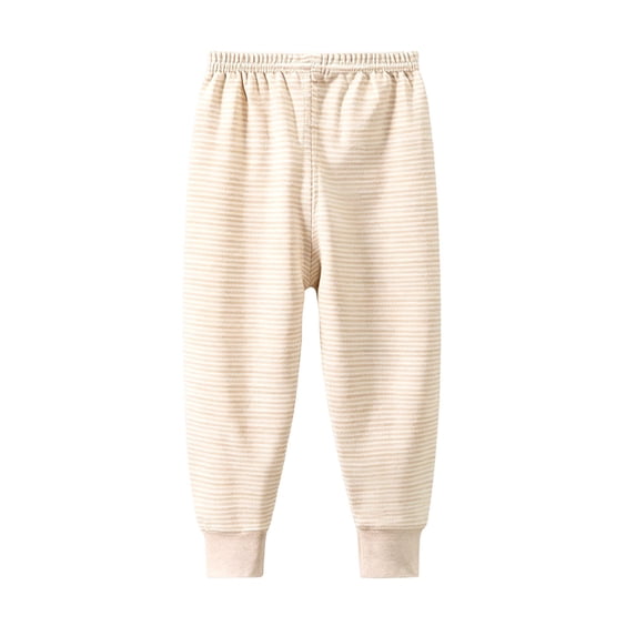 Maean Toddler Thermal Pant Elastic Waist Cotton Loungewear Pant Stretch Soft Comfortable Pants