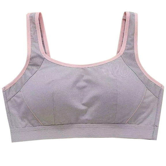 Maean Training Bras for Girls Seamless Cami Bralettes Sports Padded Bra Breathable Comfy Tanks 12-15 Years