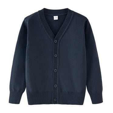 Maean Unisex Baby Boys Girls Sweater Cotton Button Warm Cardigan Solid Color Fall Winter V Neck Sweatshirt