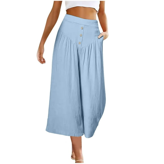 Maean Wide Leg Pants for Womens High Waist Palazzo Pants Business Causal Flowy Pants Women's Lounge Pants
