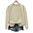 thumbnail image 1 of Maean Women Crew Neck Sweatshirt Lightweight Long Sleeve Casual Tops Fall Basic Cute Pullover Outfits, 1 of 7