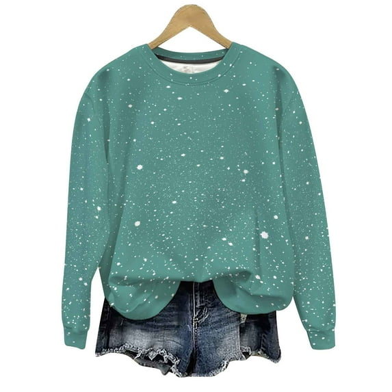 Maean Women Crew Neck Sweatshirt Lightweight Long Sleeve Casual Tops Fall Basic Cute Pullover Outfits