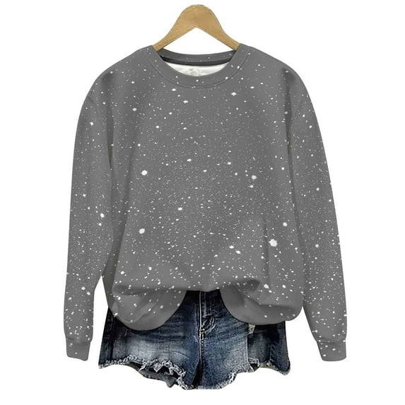 Maean Women Crew Neck Sweatshirt Lightweight Long Sleeve Casual Tops Fall Basic Cute Pullover Outfits