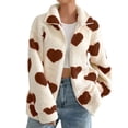 thumbnail image 1 of Maean Women Fleece Jacket Sherpa Fuzzy Zip up Coat Fall Winter Warm Outwear Trendy Clothes with Pockets, 1 of 7