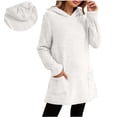 thumbnail image 1 of Maean Women Fleece Sweatshirt Fuzzy Sherpa Warm Pullover Oversized Long Sleeve Hoodie Loungewear Tops, 1 of 7