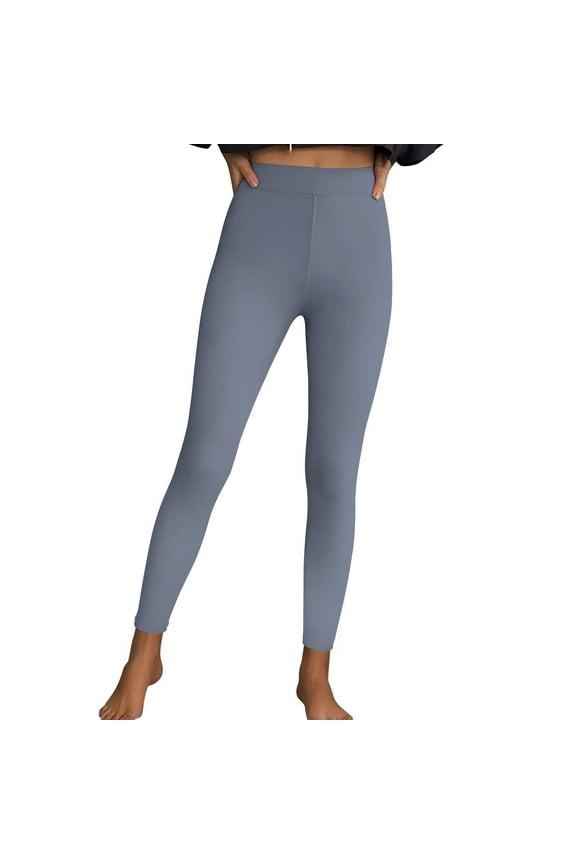 Women Plus Size Leggings Yoga Workout Slim Leg Stretchy High Waist Pants for Running Gym