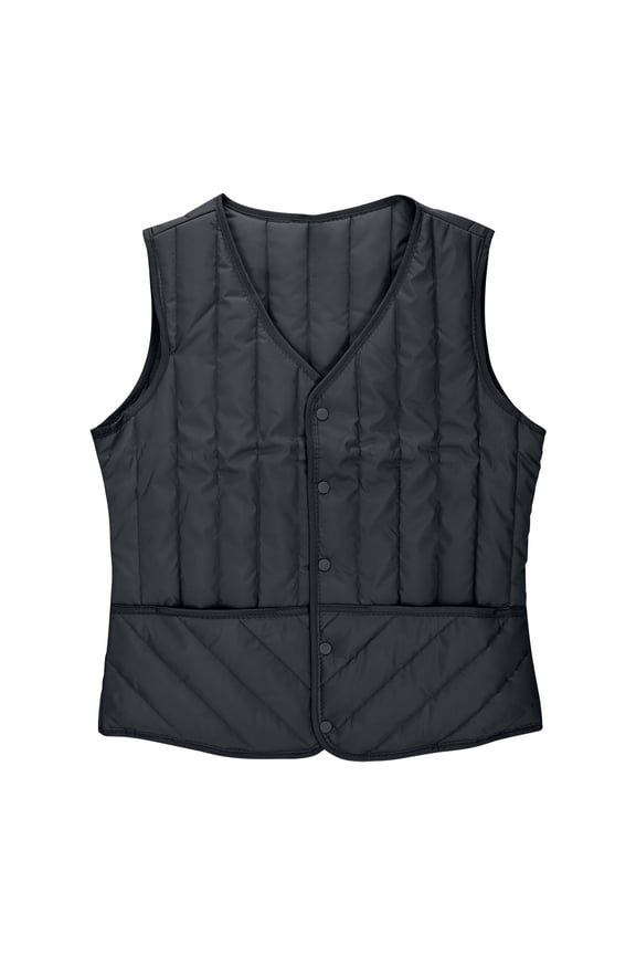 Women Plus Size Puffer Vest Sleeveless Button down Lightweight Warm Coat with Pockets S-5XL
