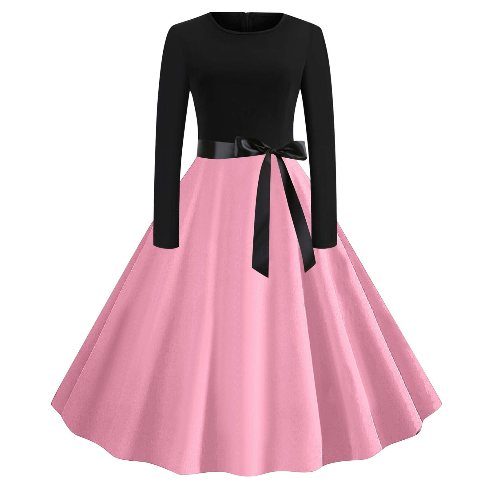 Maean Women's Long Sleeve Dresses Trendy Birthday Party Dress Fall Winter Warm Vintage Tunic Dress with Bow Tie - Walmart.com Maean Women's Long Sleeve Dresses Trendy Birthday Party Dress Fall Winter Warm Vintage Tunic Dress with Bow Tie - Walmart.com