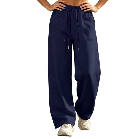 Maean Women's Straight Leg Sweatpants Drawstring Elastic Waist Casual Workout Running Pants with Pockets