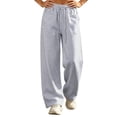 thumbnail image 1 of Maean Women's Straight Leg Sweatpants Drawstring Elastic Waist Casual Workout Running Pants with Pockets, 1 of 6