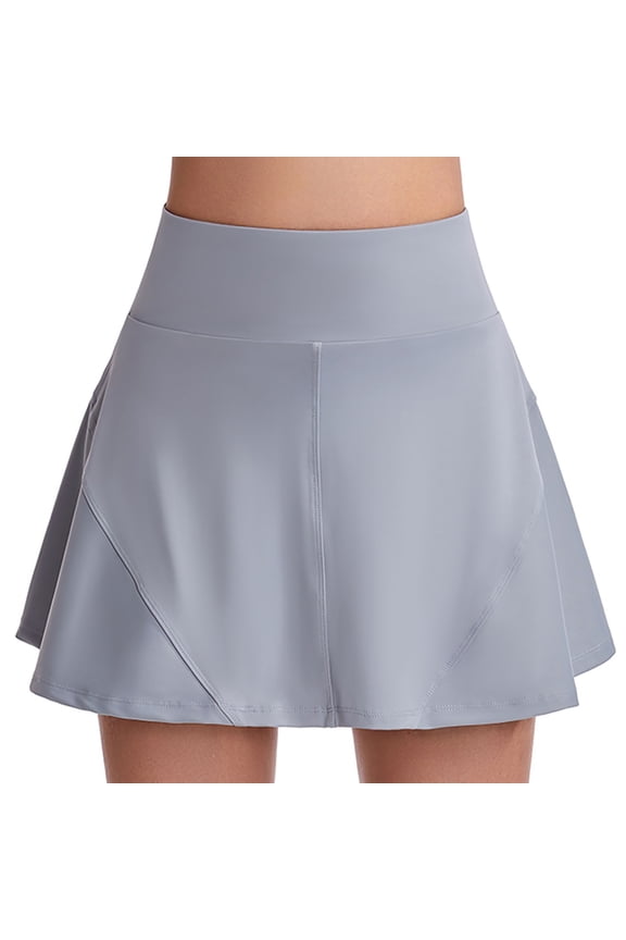 Women's Yoga Skort High Waisted Casual Quick Dry Pleated Running Workout Athletic Skirt Pants