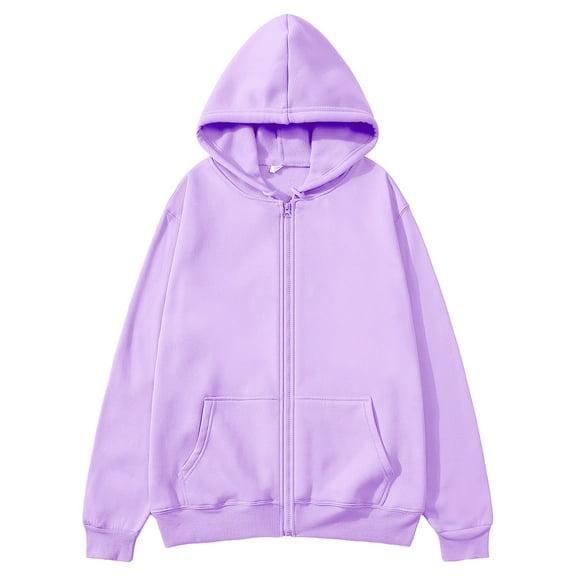 Maean Women's Zip up Hoodies Sweatshirts Fall Outfits Casual Oversized Baggy Jackets Coats Fashion