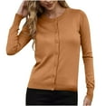 thumbnail image 1 of Maean Womens Lightweight Cardigan Sweaters Button down Long Sleeve V Neck Knitwear Soft Basic Cardigans, 1 of 7