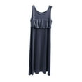 thumbnail image 1 of Maean Womens Nightgowns Sleeveless Long Nightshirts Sleepwear Soft Lounge Round Neck Pleated Dress, 1 of 5