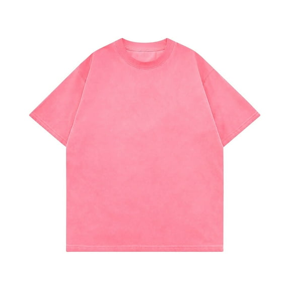 Maean Womens Oversized Tshirts Baggy Short Sleeve Solid Color Crew Neck Shirt Ladies Summer Tee