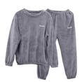 thumbnail image 1 of Maean Womens Plus Size Fleece Pajamas Sets Sherpa Fuzzy Soft Warm Fuzzy Pjs Winter 2 Piece Flannel Loungewear, 1 of 5