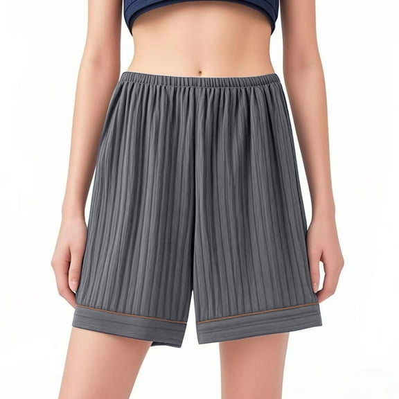 Maean Womens Plus Size Pajamas Shorts Loose Elastic Waist Sleepwear Pjs Shorts Causal Lounge Clothes