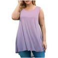 thumbnail image 1 of Maean Womens Plus Size Tank Tops Sleeveless Loose Causal Flowy Trendy Summer Tunic Shirts Clothes L-5XL, 1 of 5