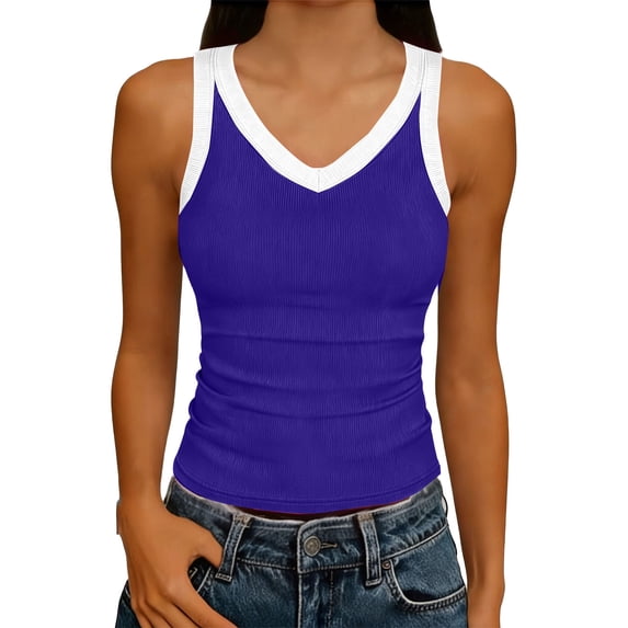 Maean Womens Ribbed Camisoles Tops Lightweight Knit Sleeveless Shirts Summer Casual Slim Basic Cami Tee