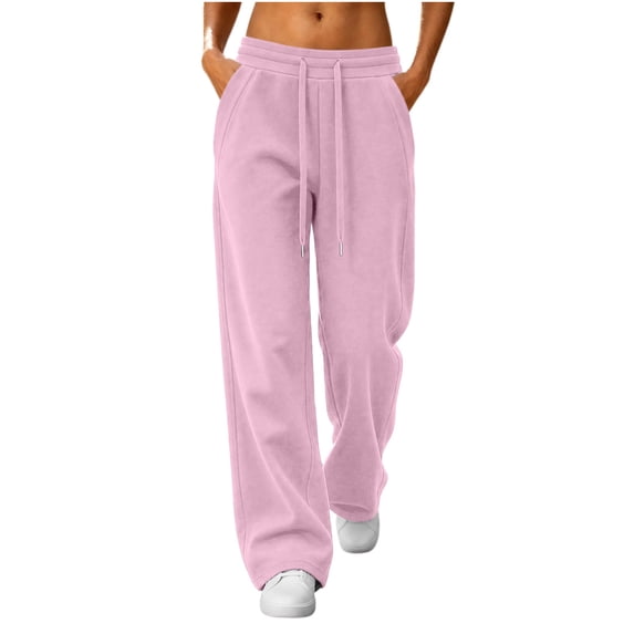 Maean Womens Wide Leg Pants Sweatpant Palazzo Dressy Casual Trousers High Waist Loose Sweat Pant