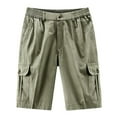 thumbnail image 1 of Maean Xl-5XL Big and Tall Shorts for Mens Cotton Cargo Shorts Hiking High Elastic Waist Pockets Shorts, 1 of 5