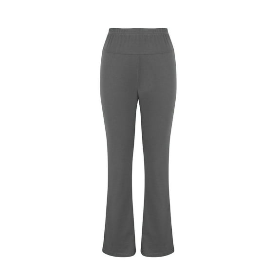 Maean Yoga Pants for Women Casual Elastic High Waist Comfy Solid Color Flare Split Sport Running Sweatpants