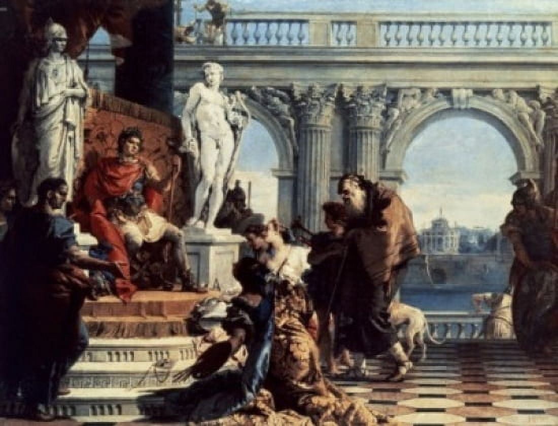 Maecenas Presents the Arts to Augustus Giovanni Battista Tiepolo (1696-1770 Italian) State Hermitage Museum St Petersburg Russia Canvas Art - Giovanni Battista Tiepolo (24 x 36)