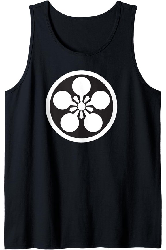 Maeda Japanese Kamon Mon Samurai Crest Tank Top Size S-3XL