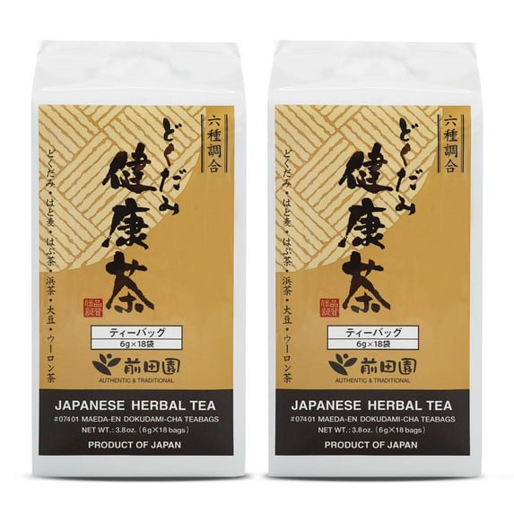 Maeda-en Dokudami-cha 36 Tea Bags Traditional Herbal Tea Japanese Origin Individually Wrapped Teabag