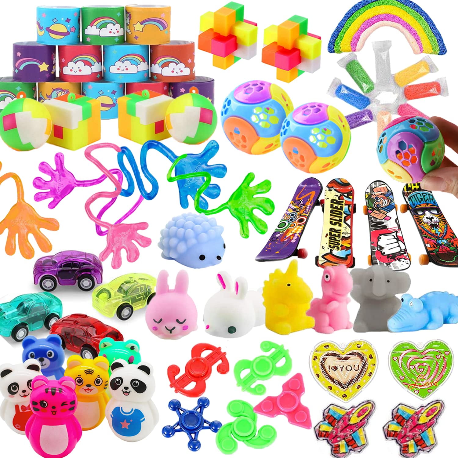 52 Pcs Party Favors for Kids 4-8, Birthday Gift Toys, Stocking Pinata Stuffers, Treasure Box Toys, Carnival Prizes, School Classroom Rewards, Goodie Bags Filler for Boys and Girls 8-12